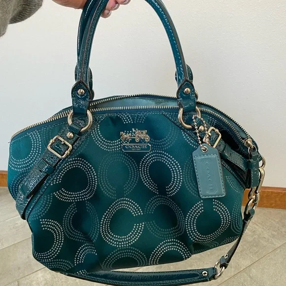 Teal Coach purse - Picture 2 of 4